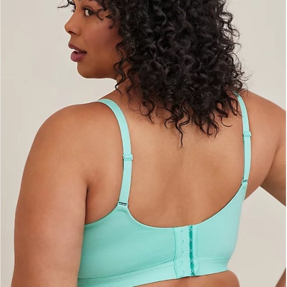 Torrid T-SHIRT LIGHTLY LINED LONGLINE HEATHER STRAIGHT BACK BRA - Picture 3 of 7